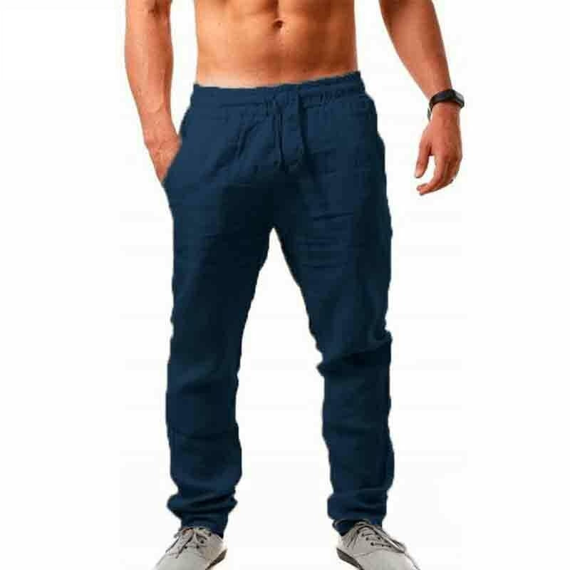 Nuevos Pantalones Casual Lino Algodón 2022