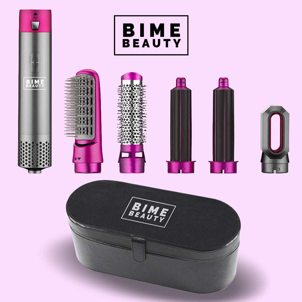 Bime 5 in 1 Hair Drying Styling Tool with Leather Storage Box