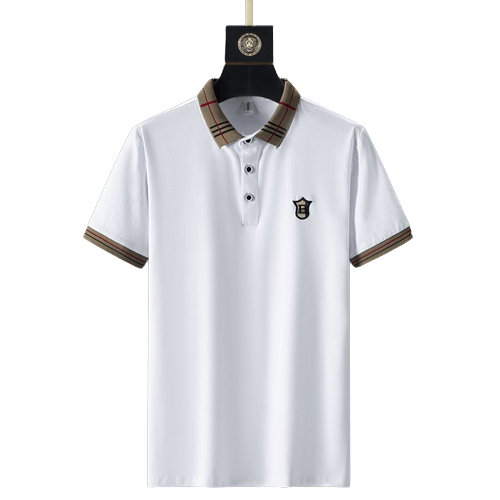 Men's Khaki Polo Shirt | Summer European Embroidered Design