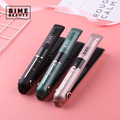 Bime LED USB Wireless Hair Straightener & Curler