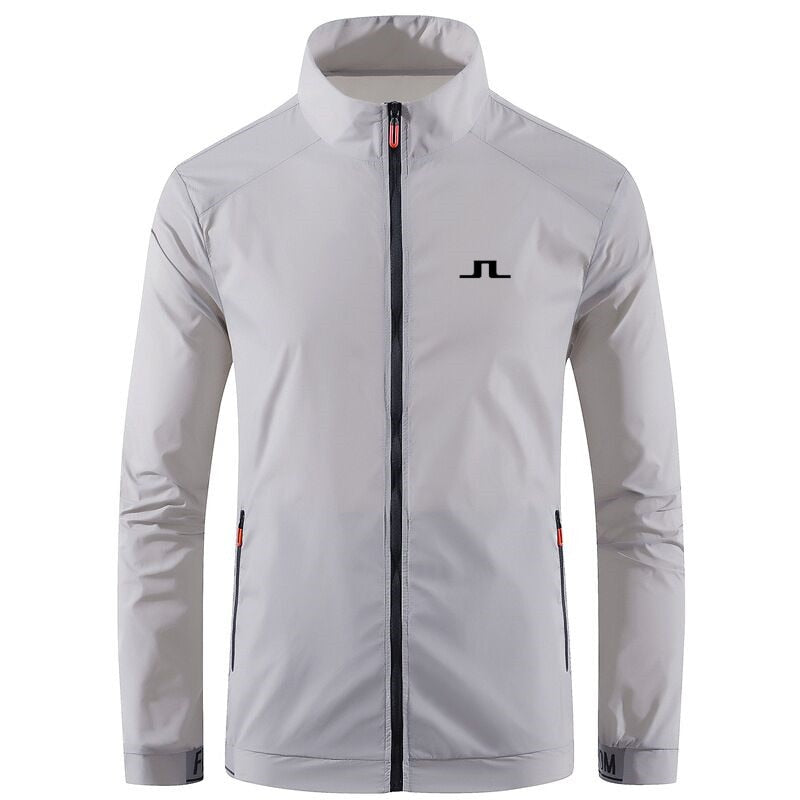 2022 Spring Autumn Men's Golf Jacket Fashion Casual Waterproof Sun Protection Jacket Windbreaker Men's Coat Zipper Bomber Jacket