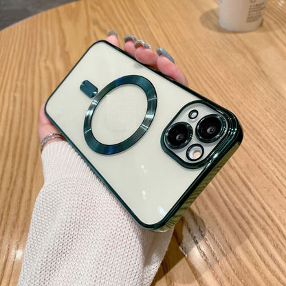 Magnetic Wireless Charger Electroplating Lens Protector Phone Case