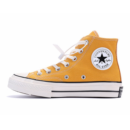 New authentic Erlange Converse Les autumn and winter 1970s classic high-top canvas shoes men's and women's shoes Putian blue bottom