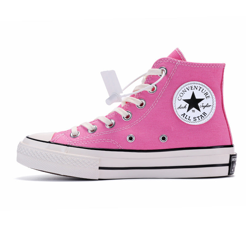 New authentic Erlange Converse Les autumn and winter 1970s classic high-top canvas shoes men's and women's shoes Putian blue bottom