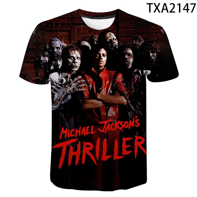 2022 klassische Michael Jackson Men'S 3d Gedruckt T-Shirt Unisex Hip Hop Streetwear Sommer Casual Top Pop Musik König Muster