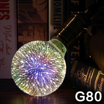 3D Fireworks LED Light Bulb