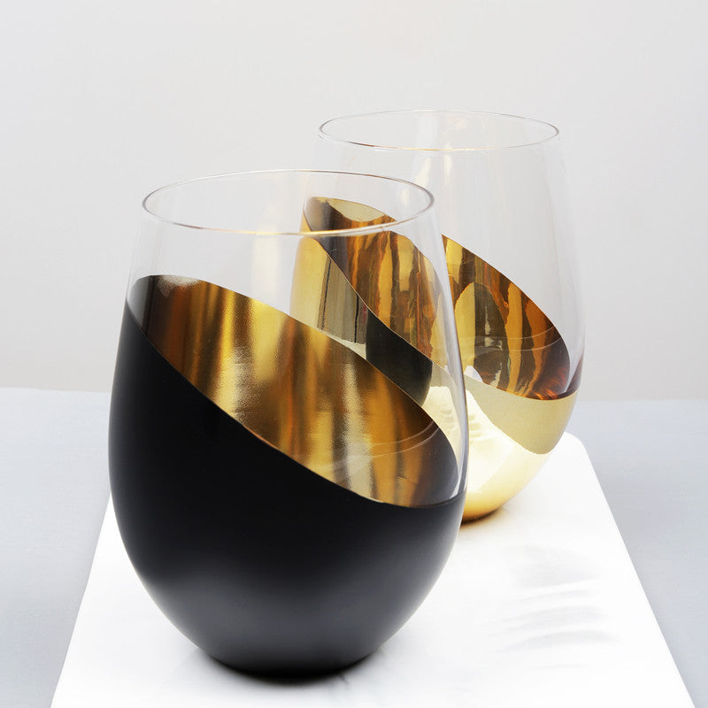Elegant Modern Stemless Wineglass