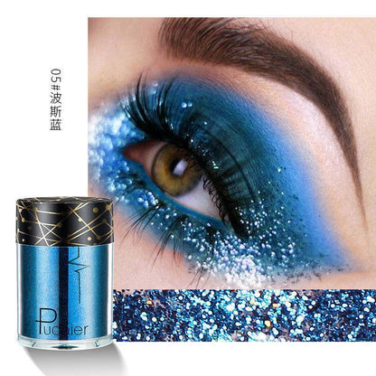 Beyprern 36 Colors Glitter Eyeshadow Waterproof Metallic Diamond Eyeshadow Palette Prismatic Powder Pigment Eye Makeup Cosmetic TSLM2