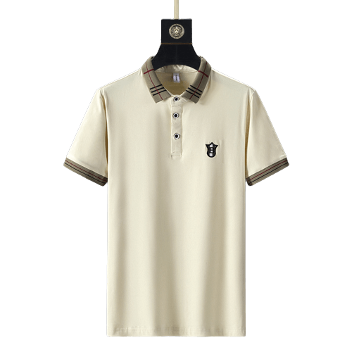 Men's Khaki Polo Shirt | Summer European Embroidered Design