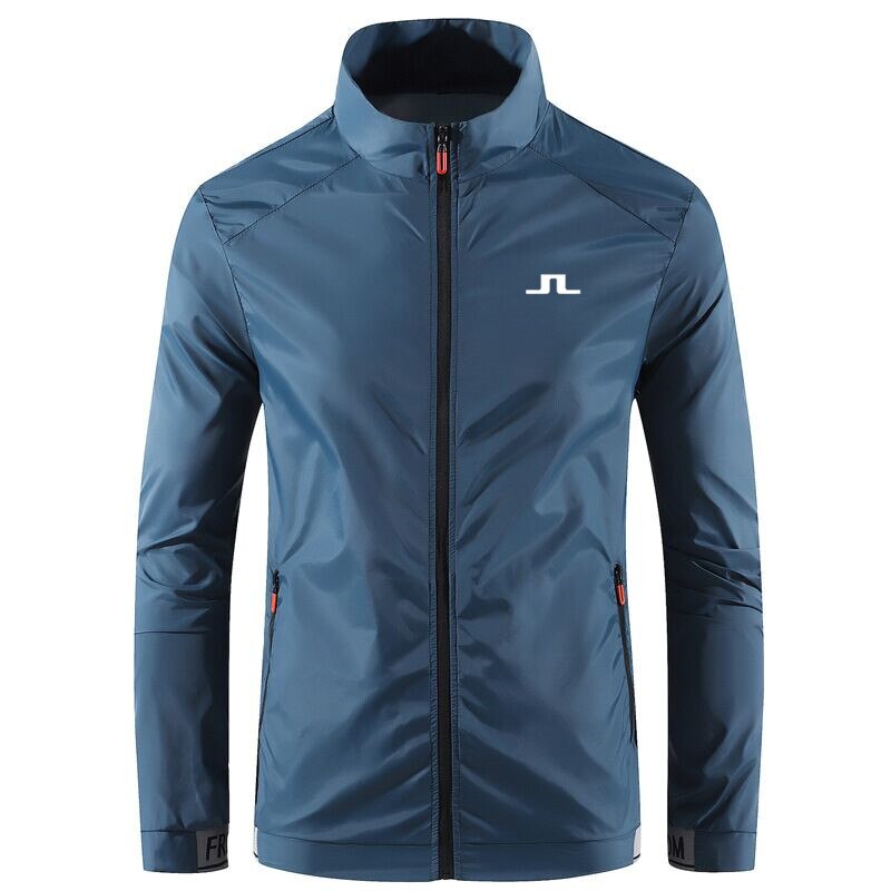 2022 Spring Autumn Men's Golf Jacket Fashion Casual Waterproof Sun Protection Jacket Windbreaker Men's Coat Zipper Bomber Jacket