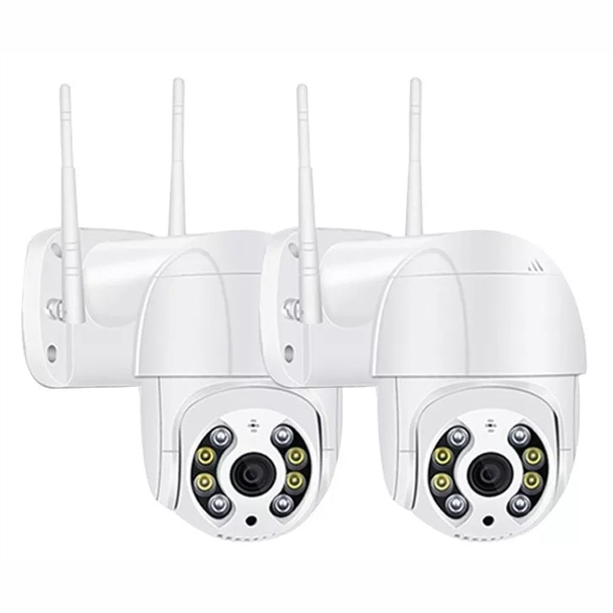 Câmera de Segurança sem fio Wi-Fi externa 360 Infravermelho HD Câmera IP66 Prova D'água 3x Zoom digital rastreamento automáticovisão noturna intercomunicador de voz bidirecional.