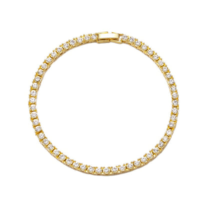 Hip hop 1row 2pcs vendendo bling cz iced out strass pulseira de zircônia cúbica pulseiras de cadeia de tênis para mulheres homens jóias