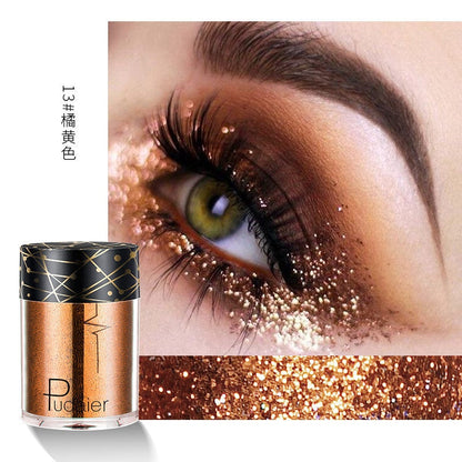 Beyprern 36 Colors Glitter Eyeshadow Waterproof Metallic Diamond Eyeshadow Palette Prismatic Powder Pigment Eye Makeup Cosmetic TSLM2