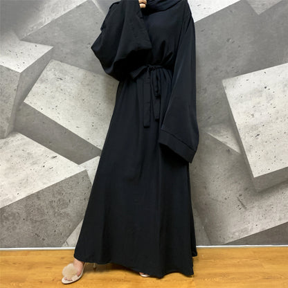 AliExpress ebay Amazon Middle East Dubai hot sale solid color large size tie Muslim dress 6394