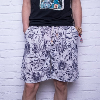 Casual Shorts Men Summer Cotton Linen Fashion Male Shorts Loose Quick Dry Mens Short Pants Streetwear High Quality Man Shorts