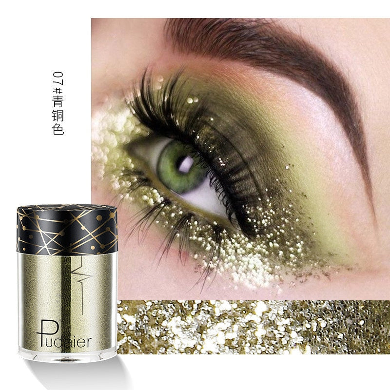 Beyprern 36 Colors Glitter Eyeshadow Waterproof Metallic Diamond Eyeshadow Palette Prismatic Powder Pigment Eye Makeup Cosmetic TSLM2