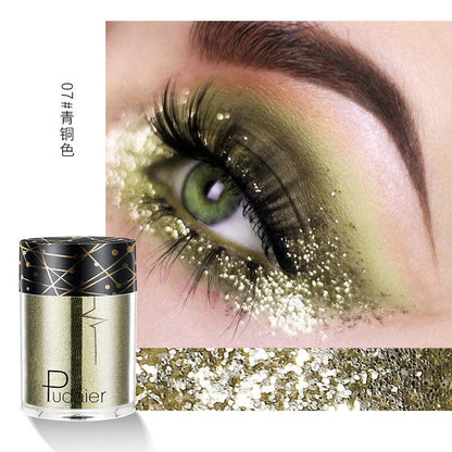 Beyprern 36 Colors Glitter Eyeshadow Waterproof Metallic Diamond Eyeshadow Palette Prismatic Powder Pigment Eye Makeup Cosmetic TSLM2
