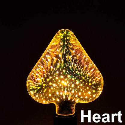 3D Fireworks LED Light Bulb
