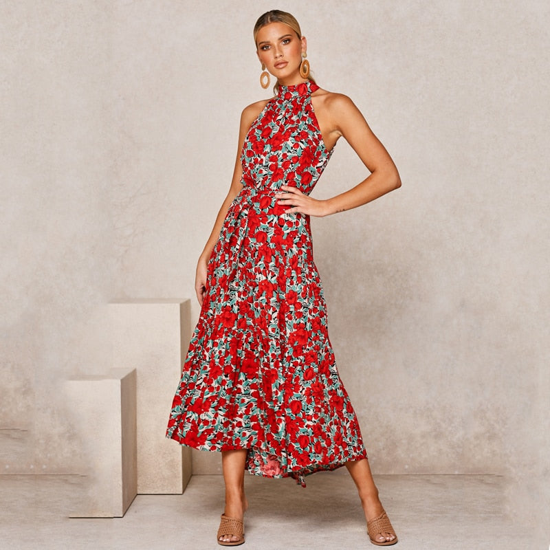 Vestido Longo Casual  Para Mulheres