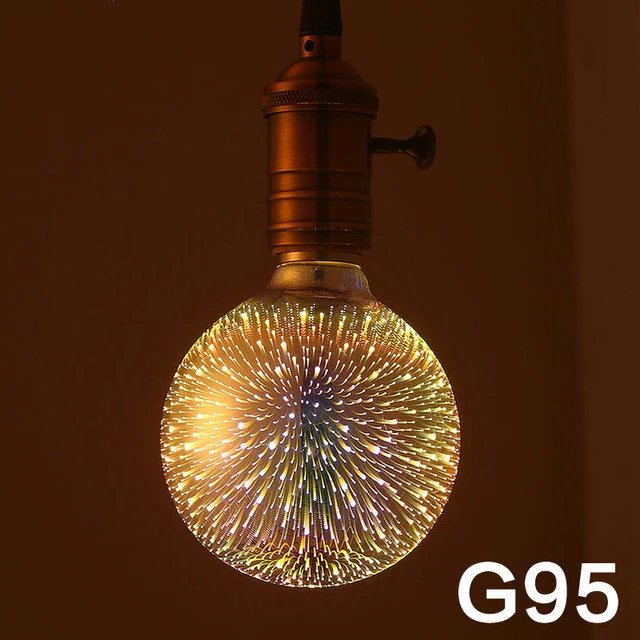 3D Fireworks LED Light Bulb