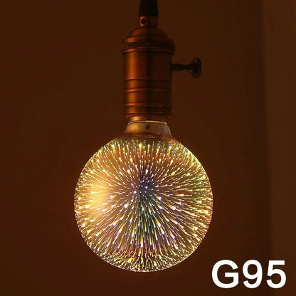 3D Fireworks LED Light Bulb