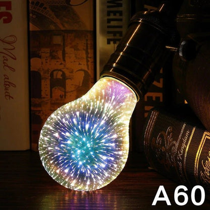 3D Fireworks LED Light Bulb