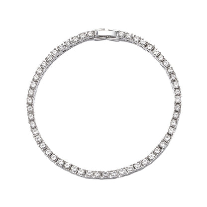 Hip hop 1row 2pcs vendendo bling cz iced out strass pulseira de zircônia cúbica pulseiras de cadeia de tênis para mulheres homens jóias