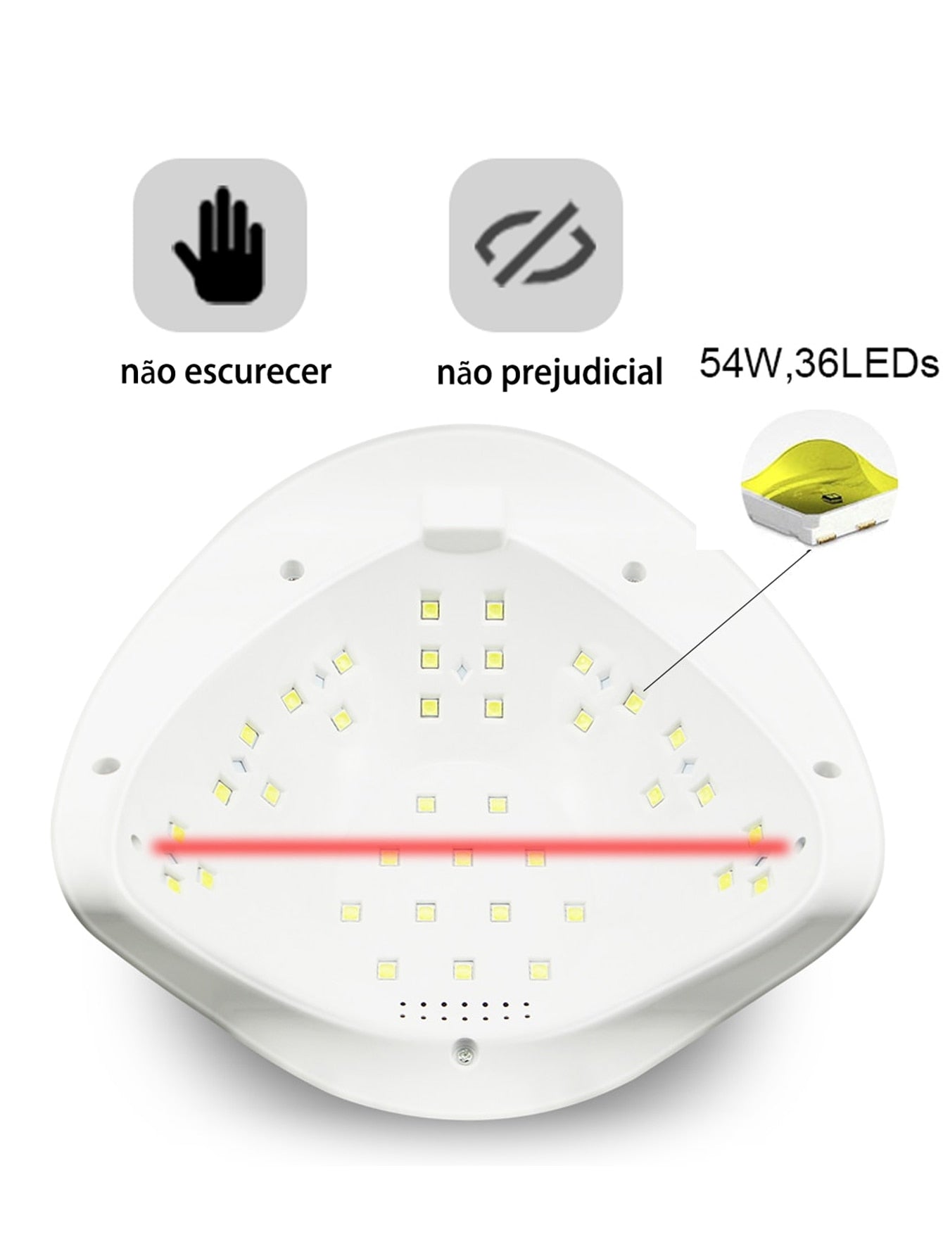 Sun X 54W 110V 220V Bivolt Powerful Led Uv Cabin
