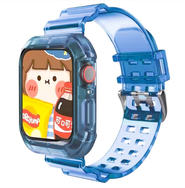 Newest Sport Strap for Apple Watch Band  Series 6 1 2 3 4 5 silicone Transparent  for Iwatch 5 4 Strap 38mm 40mm 42mm 44mm wirst