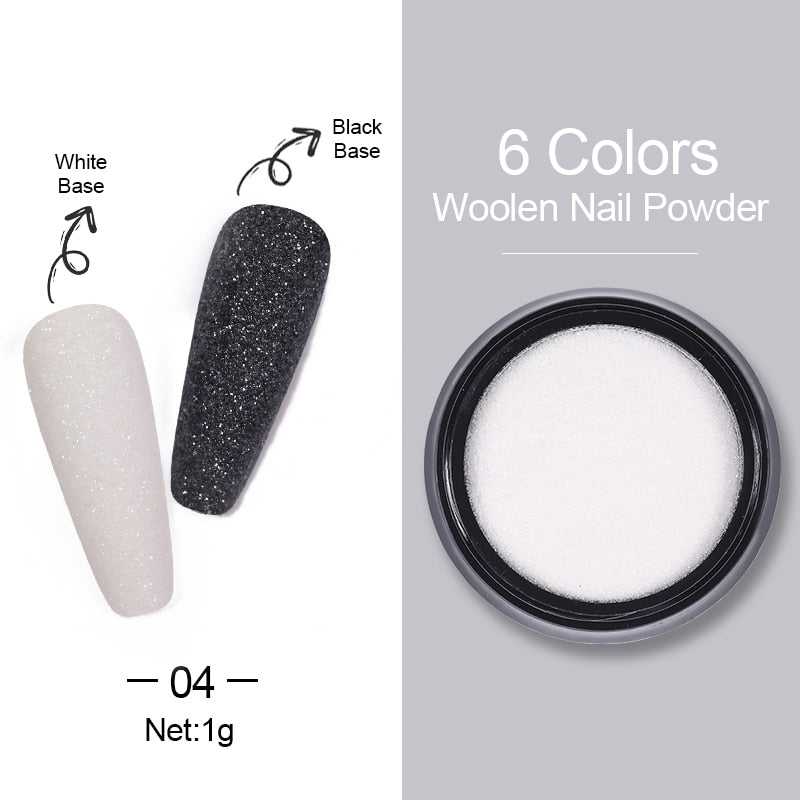 1 Box Hot Sale Holographics Nail Powder, chrome
