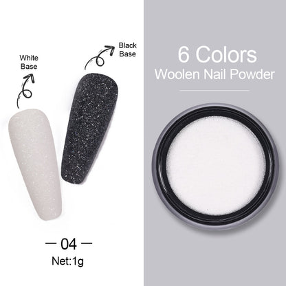 1 Box Hot Sale Holographics Nail Powder, chrome