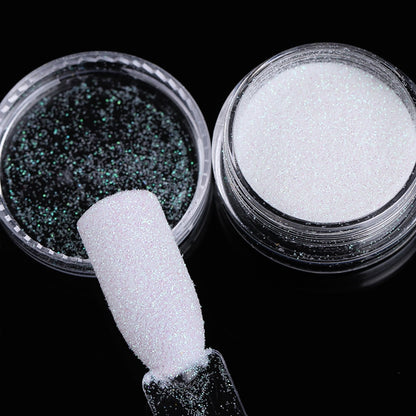 1 Box Hot Sale Holographics Nail Powder, chrome