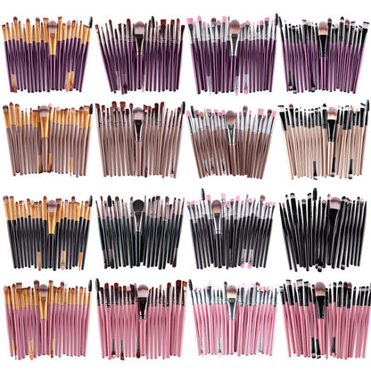MAANGE 20pcs Makeup Brushes Sets Eye Cosmetic Powder Foundation Blending Eyeliner Eyelash Eyebrow makeup Soft Hair Beauty tool