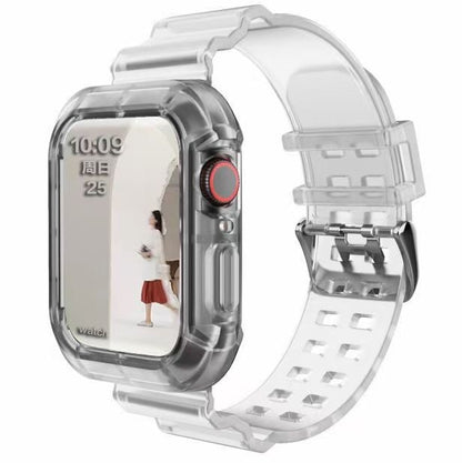 Newest Sport Strap for Apple Watch Band  Series 6 1 2 3 4 5 silicone Transparent  for Iwatch 5 4 Strap 38mm 40mm 42mm 44mm wirst