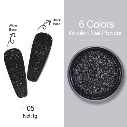 1 Box Hot Sale Holographics Nail Powder, chrome