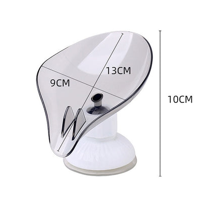 Bathroom Soap Holder Leaf Shape Soap Box Kitchen Dish Storage Box Non-slip Drain Soap Storage Case Container Bathroom accessorie
