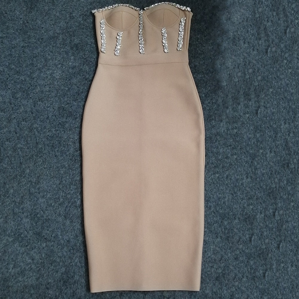 Kylie Strapless Evening Dress