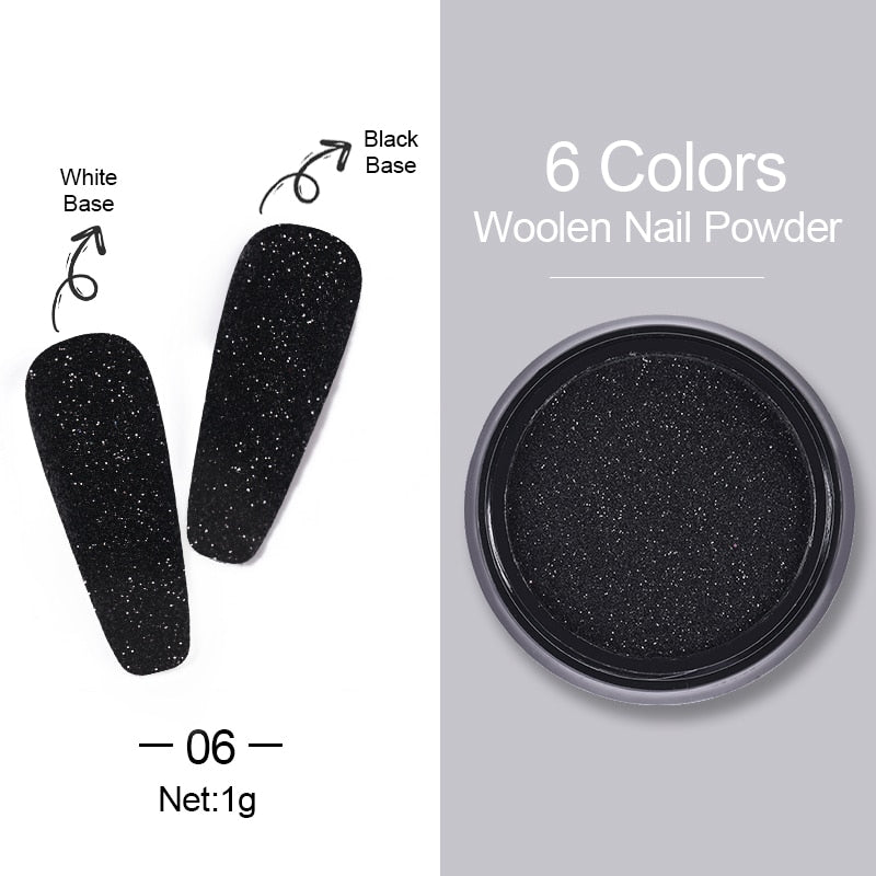 1 Box Hot Sale Holographics Nail Powder, chrome
