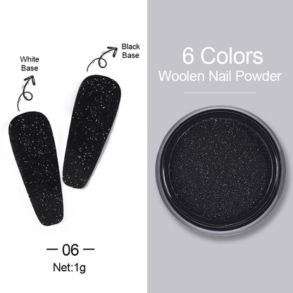 1 Box Hot Sale Holographics Nail Powder, chrome