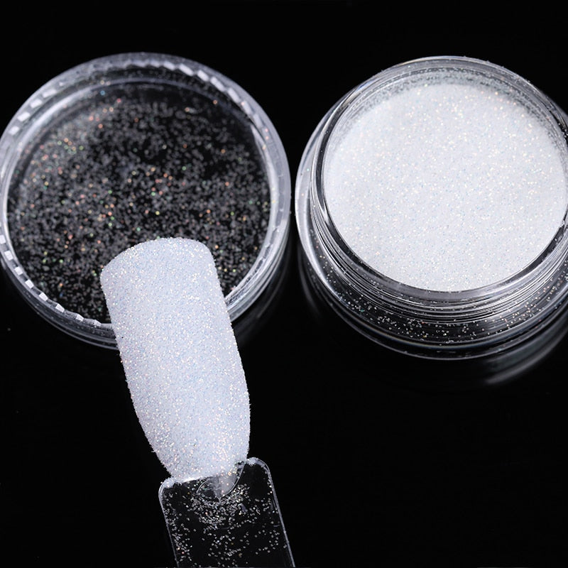 1 Box Hot Sale Holographics Nail Powder, chrome