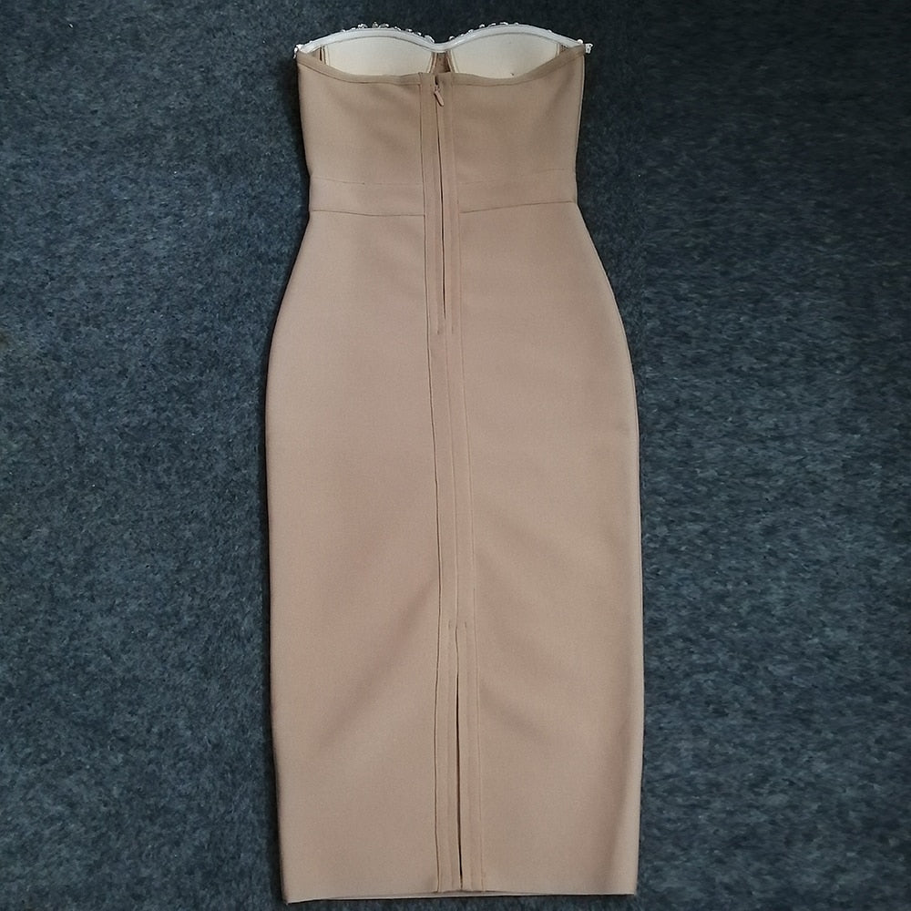 Kylie Strapless Evening Dress
