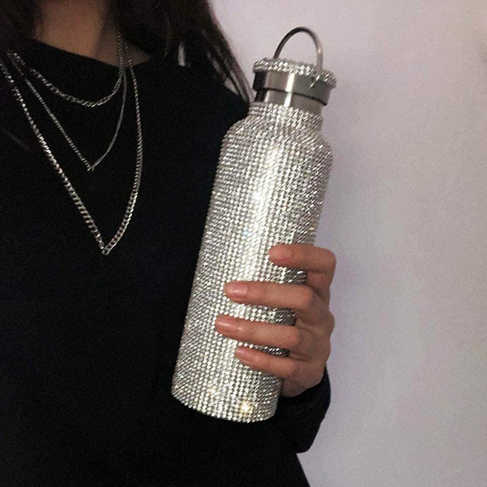 Rhinestone Stainless Steel Thermos Tumblers 10-20 TAT