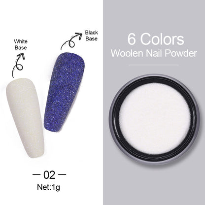 1 Box Hot Sale Holographics Nail Powder, chrome