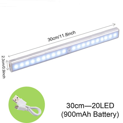 Motion Sensor Light Wireless LED Night Light USB Rechargeable Night Lamp For Kitchen Cabinet Wardrobe Lamp Staircase Backlight