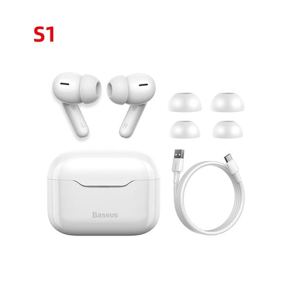 Baseus TWS ANC Wireless Bluetooth 5.2 Earphone S1/S1Pro Active Noise Cancelling Hi-Fi Headphones Touch Control Gaming Earbuds