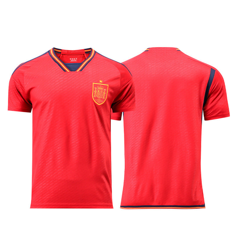 Wholesale 2022 Qatar World Cup national team Argentina Messi France Brazil jersey single top soccer uniform