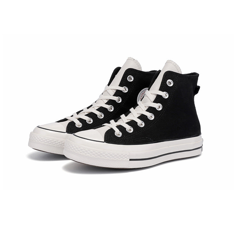 New authentic Erlange Converse Les autumn and winter 1970s classic high-top canvas shoes men's and women's shoes Putian blue bottom