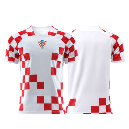 Wholesale 2022 Qatar World Cup national team Argentina Messi France Brazil jersey single top soccer uniform