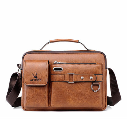 Shoulder Bag Men's Messenger Bag Men's Business Satchel Bag Messenger Bag Handy Shoulder Messenger Boys Casual Bag Men's Bag