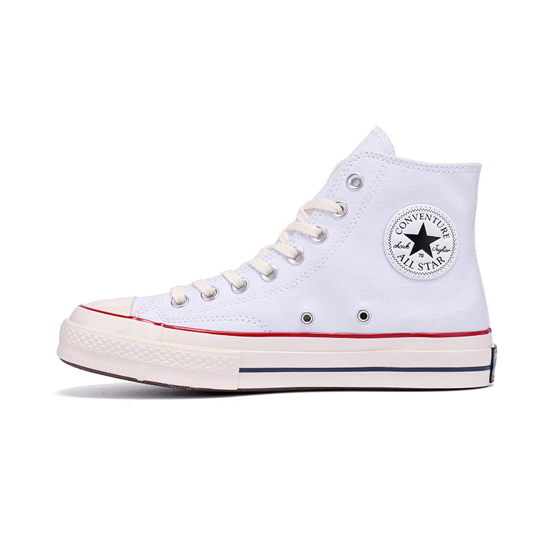 New authentic Erlange Converse Les autumn and winter 1970s classic high-top canvas shoes men's and women's shoes Putian blue bottom